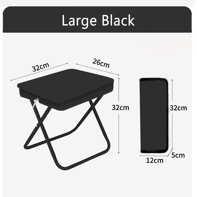 ✨Zipper folding camping stool queuing picnic stool fishing chair