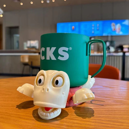 🔥Funny Turtle Coaster & Cup Holder, Moving Limbs, Cute Home Decor Gift