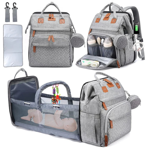 🔥Flash Sale! Ends Tonight⏰ Diaper Bag Backpack with Change Station