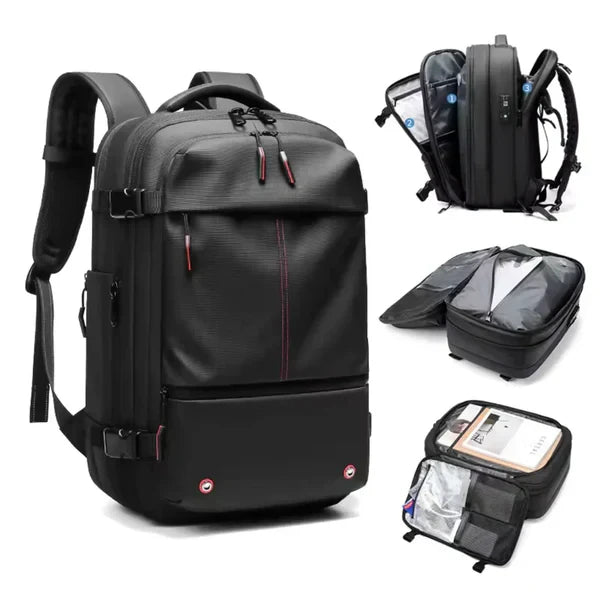 AIRBAG Vacuum Seal Waterproof Travel Backpack 60L  💼 – Carry-On, Hiking & Everyday Daypack for Men & Women