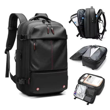 AIRBAG Vacuum Seal Waterproof Travel Backpack 60L  💼 – Carry-On, Hiking & Everyday Daypack for Men & Women