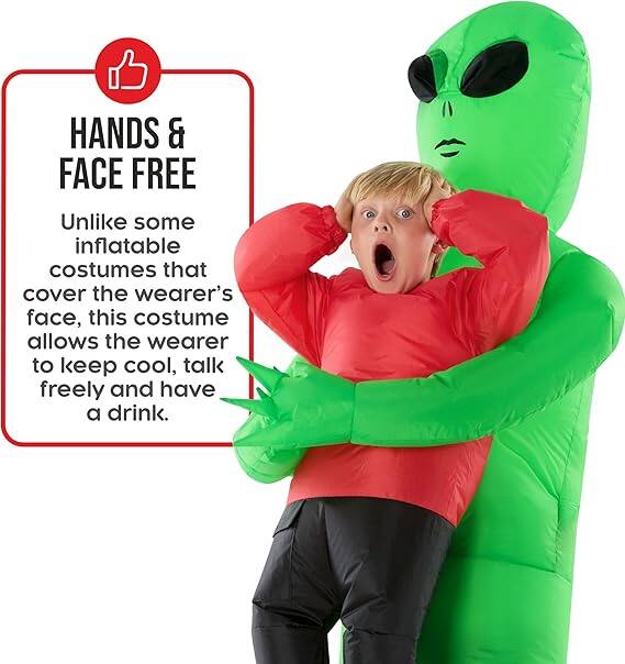 One-piece alien abduction suit