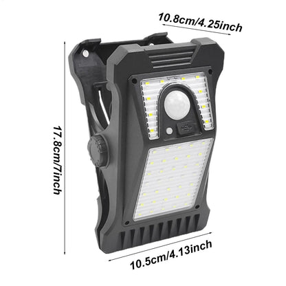 Solar Powered LED Outdoor Light Clip