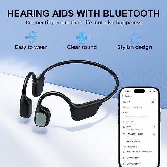 Feel the Joy. Shop the Season 🎄💖 💥 LIMITED TIME OFFER!🔥YUNPSO Bone Conduction Smart Hearing Aid Bluetooth Earphones
