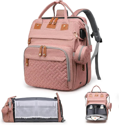 🔥Flash Sale! Ends Tonight⏰ Diaper Bag Backpack with Change Station