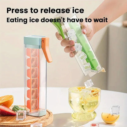 🧊One-handed press six-grid ice cube mold