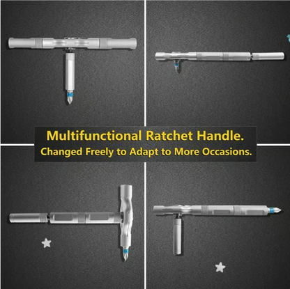 🔥🔥24 in 1 DlY Screwdriver Set Magnetic Compact and Portable Ratchet Screwdriver