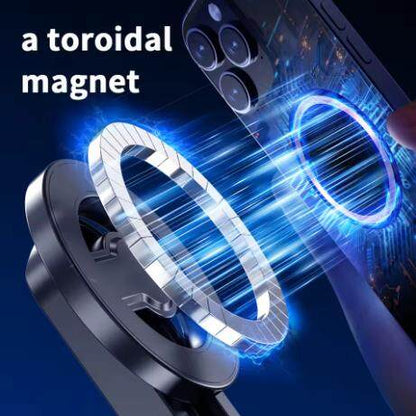 ✨Magsafe Tripod Stand for iPhone Portable Pocket Size Selfie Stick with Rechargeable Remote and Metal RingCompatible with Android