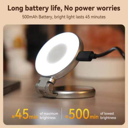 💡TELESIN Multifunctional Smartphone Magnetic Fill Light Mini Selfie Light with 3 Adjustable Brightness Modes