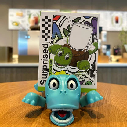 🔥Funny Turtle Coaster & Cup Holder, Moving Limbs, Cute Home Decor Gift