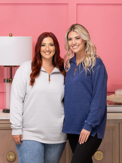 Zenana Acid Wash Fleece High Low Hem Pullove