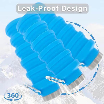 🏆Hot Sale🔥🔥Silicone foldable water bottle – Ideal for sports, travel & outdoor – Reusable & BPA-free