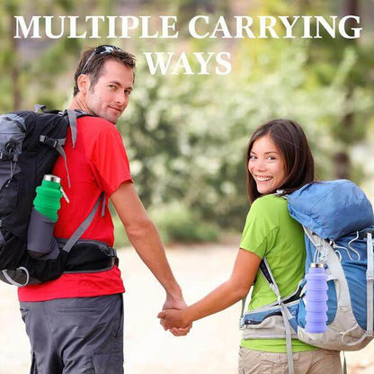 🏆Hot Sale🔥🔥Silicone foldable water bottle – Ideal for sports, travel & outdoor – Reusable & BPA-free