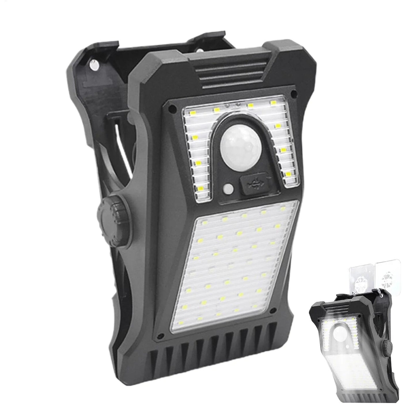 Solar Powered LED Outdoor Light Clip