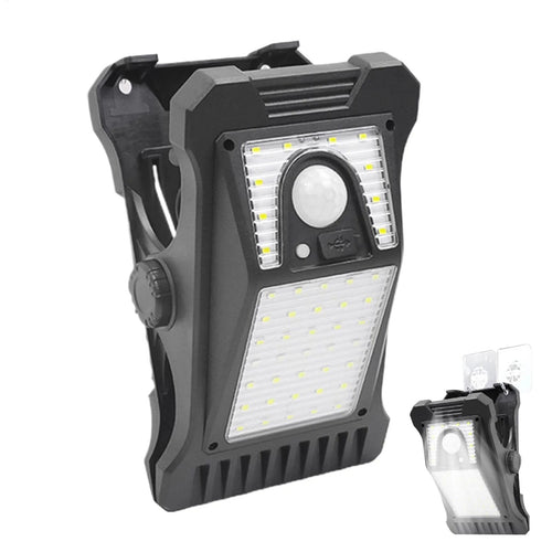 Solar Powered LED Outdoor Light Clip