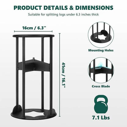 16.1’’ Kinding Firewood Splitter with Cross Blade,Mini Wedge